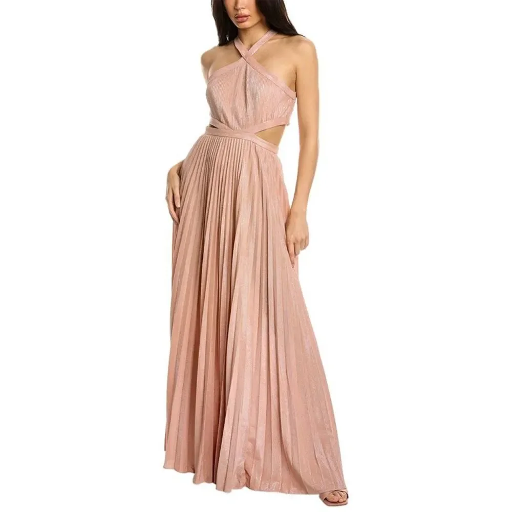 BCBGMAXAZRIA Halter Gown